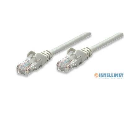 Kabel Intellinet, patch CAT5e, U/UTP, sivi, 3.0m