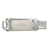 Memorija USB 3.1 FLASH DRIVE, 128 GB, SANDISK Ultra Dual Drive Luxe USB-C, SDDDC4-128G-G46, srebrna