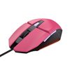 Miš + podloga za miš + slušalice TRUST GXT 790, USB, optički, rozi