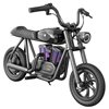 Dječji električni moped HYPER GOGO Pioneer 12 Plus, autonomija do 12km, brzina do 15km/h, BT zvučnik, RGB rasvjeta, crni