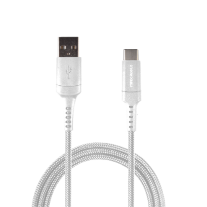 Slika Kabel MAXMOBILE USB 2.0 na USB-C, kevlar, 1 m, bijeli