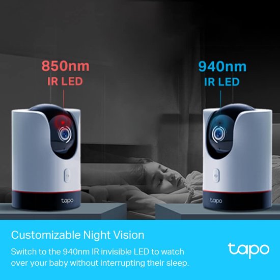 Mrežna nadzorna kamera TP-LINK Tapo C225, 2K 360°, unutarnja, WiFi, senzor