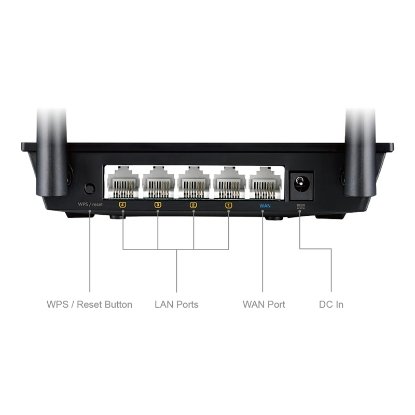 Router ASUS RT-N12E C1, N300, 4-port switch, 2x antena, bežični