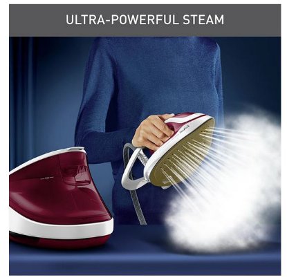 Parna postaja TEFAL GV9711E0, 7,5 bara, 590 g/min, ružičasto-bijela