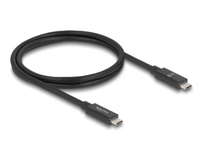 Kabel DELOCK, USB-C 3.2 (M) na USB-C (M), 1m, crni