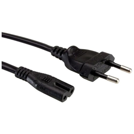 Kabel ROLINE, naponski, IEC320 C7, 1.8m, crni