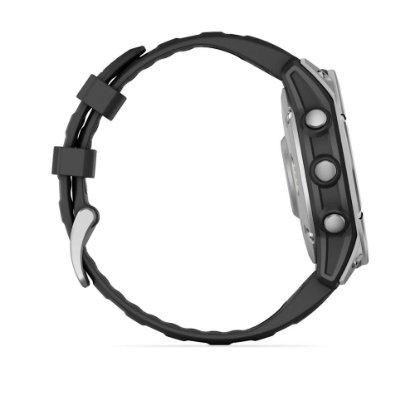 Pametni sat GARMIN Fenix E, 47mm, AMOLED, multisport, srebrni/crni remen