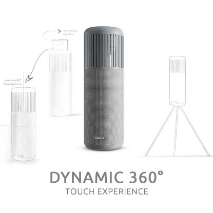 Zvučnik HIFUTURE Wedge, BT, LED svijetlo, srebrni