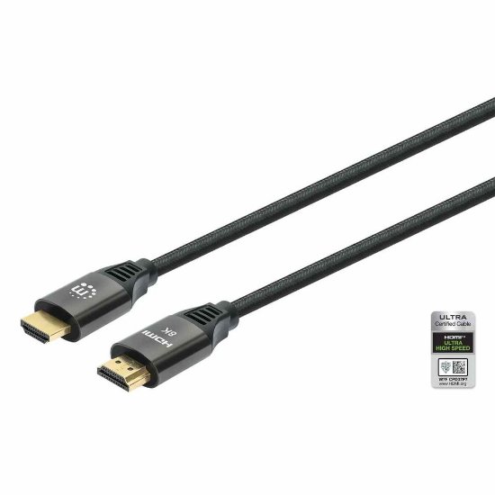 Kabel MANHATTAN, HDMI (M) na HDMI (M), Ultra High Speed s Ethernetom, 8K@60Hz, 1m