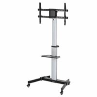 Nosač za TV MANHATTAN 462327, 37" - 86", 50kg, podni, mobilni, srebrno-crni