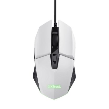 Miš TRUST GXT 109W Felox, RGB, optički, 6400dpi, bijeli