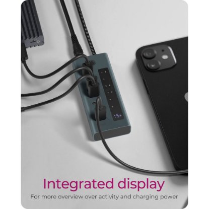 USB HUB ICY BOX IB-HUB1457-C31, USB-C na 7x USB-C 3.2 Gen 2