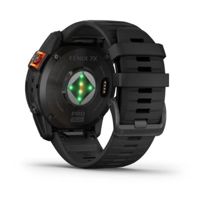 Pametni sat GARMIN Fenix 7X Pro Solar, HR, GPS, multisport, tamnosivi/crni remen