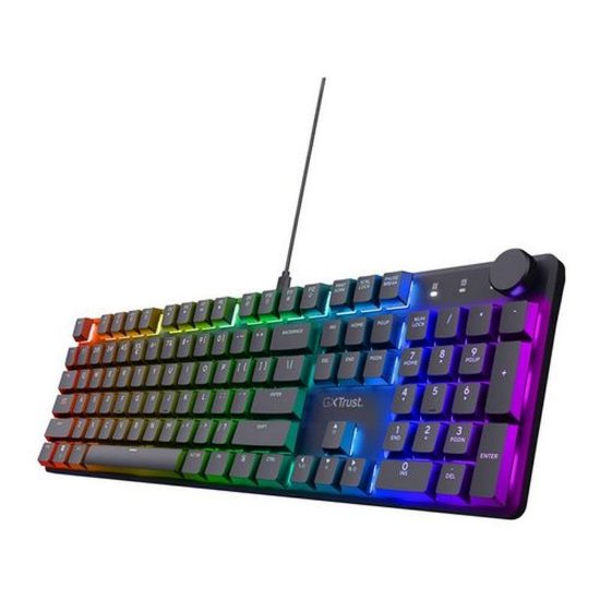 Tipkovnica TRUST GXT 866 Torix, Gaming, mehanička, USB, US layout, crna