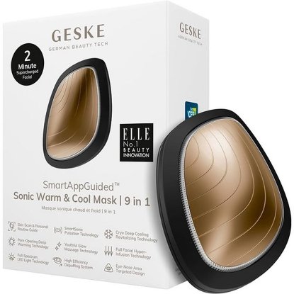 Uređaj za njegu lica GESKE Sonic Warm & Cool Mask Device, 9u1, sivi