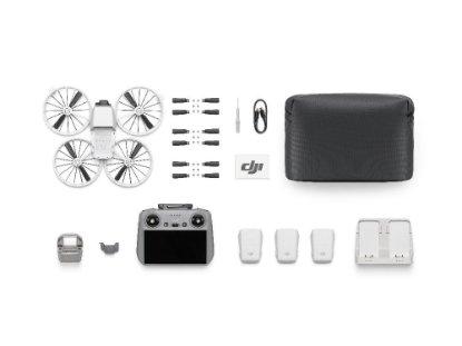 Dron DJI Flip Fly More Combo (DJI RC 2), 4K UHD kamera, 3-axis gimbal, vrijeme leta do 31min, upravljanje daljinskim upravljačem, sivi