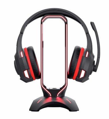 Stalak za slušalice TRUST Cintar, RGB, USB hub