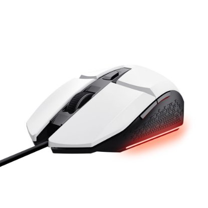 Miš TRUST GXT 109W Felox, RGB, optički, 6400dpi, bijeli