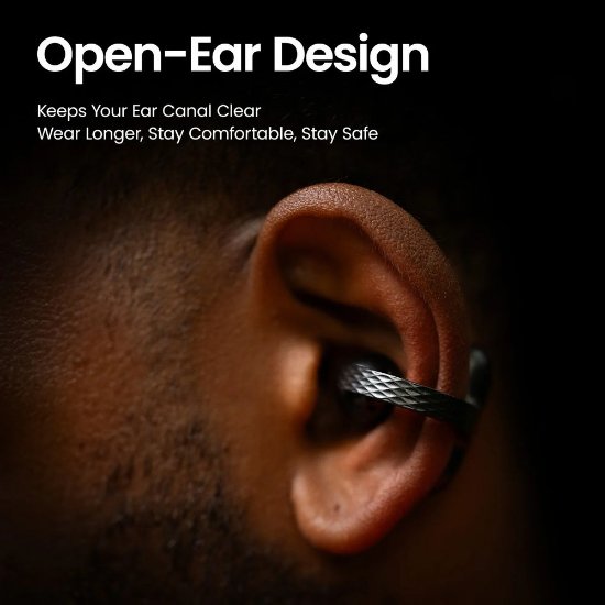 Slušalice AMAZFIT Up, open-ear, bežične, Bluetooth, crne
