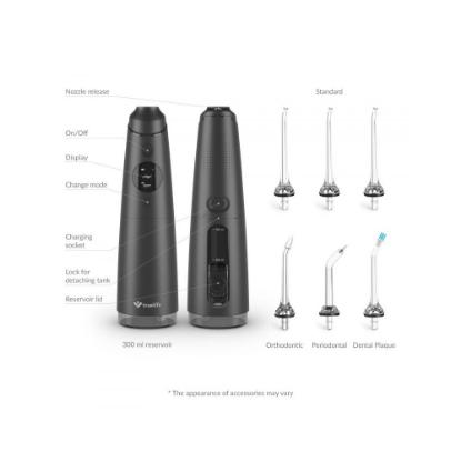 Oralni tuš TRUELIFE AquaFloss Compact C300, crni