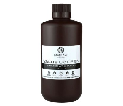 Smola za 3D printer PRIMA CREATOR Water Washable UV Resin, 1000ml, crna