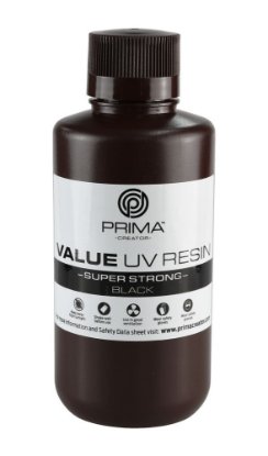 Smola za 3D printer PRIMA CREATOR Super Strong UV Resin, 500ml, crna