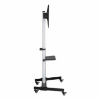 Nosač za TV MANHATTAN 462327, 37" - 86", 50kg, podni, mobilni, srebrno-crni