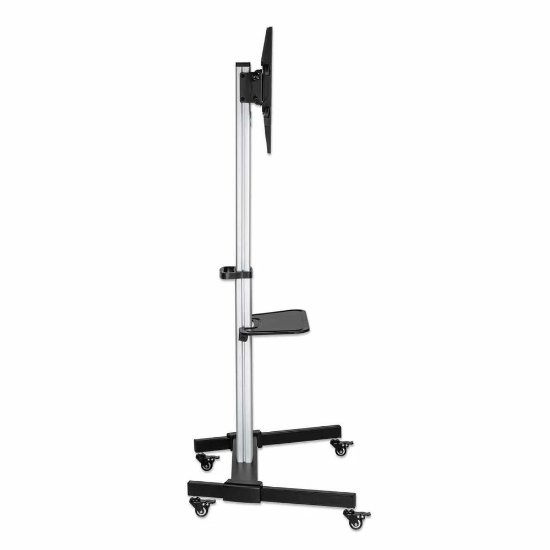Nosač za TV MANHATTAN 462327, 37" - 86", 50kg, podni, mobilni, srebrno-crni