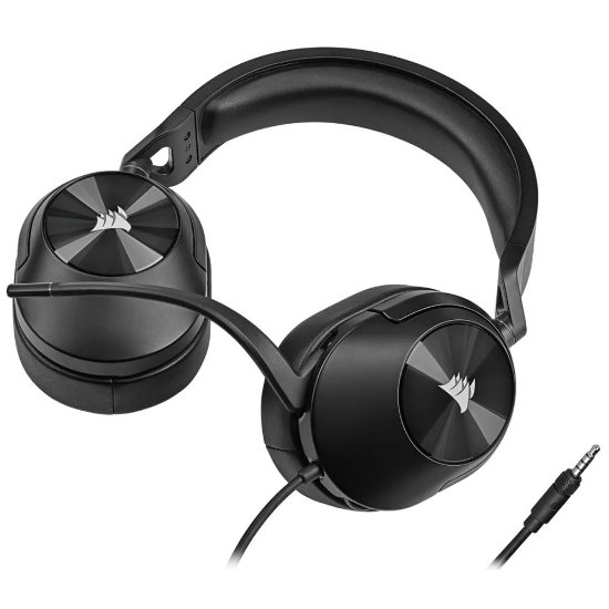 Slušalice CORSAIR HS55 Surround, mikrofon, crne