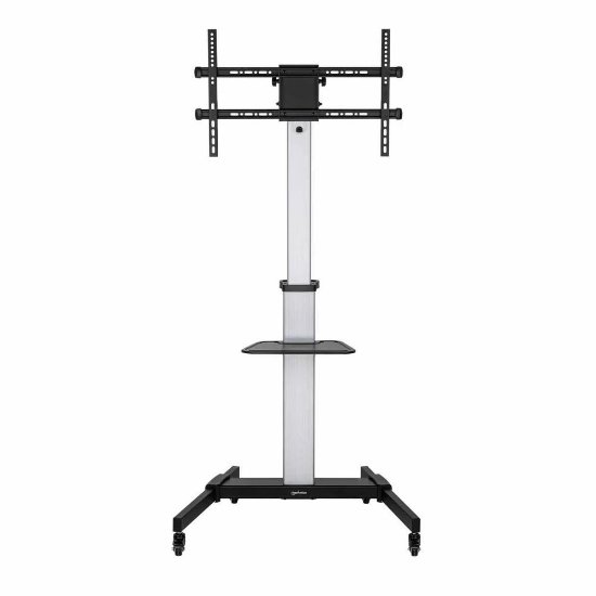 Nosač za TV MANHATTAN 462327, 37" - 86", 50kg, podni, mobilni, srebrno-crni