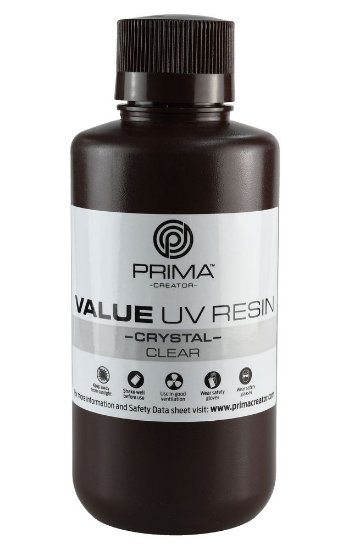 Smola za 3D printer PRIMA CREATOR Crystal UV Resin, 1000ml, prozirna