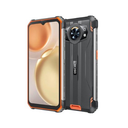 Slika Mobitel OSCAL S80, 6,58", 6GB, 128GB, Android 12, crno-narančasti