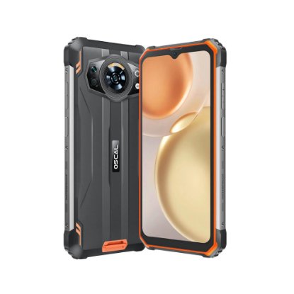 Slika Mobitel OSCAL S80, 6,58", 6GB, 128GB, Android 12, crno-narančasti