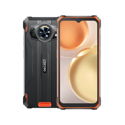 Slika Mobitel OSCAL S80, 6,58", 6GB, 128GB, Android 12, crno-narančasti