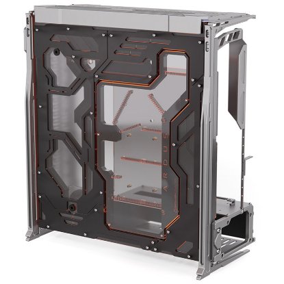 Kućište SINGULARITY COMPUTERS Spectre 3.0, E-ATX, prozor, kaljeno staklo, srebrno, bez napajanja