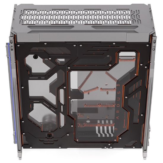 Kućište SINGULARITY COMPUTERS Spectre 3.0, E-ATX, prozor, kaljeno staklo, srebrno, bez napajanja