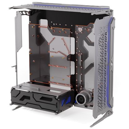 Kućište SINGULARITY COMPUTERS Spectre 3.0, E-ATX, prozor, kaljeno staklo, srebrno, bez napajanja