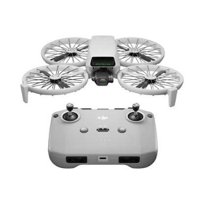 Dron DJI Flip, 4K UHD kamera, 3-axis gimbal, vrijeme leta do 31min, upravljanje daljinskim upravljačem, sivi