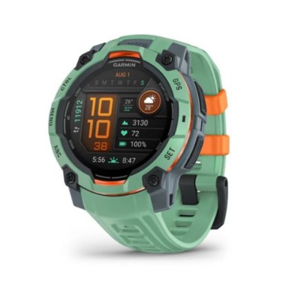 Pametni sat GARMIN Instinct 3 Amoled 45mm, GPS, HR, pametne obavijesti, zeleni