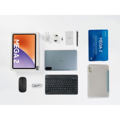 Tablet BLACKVIEW MEGA 2, 12", WiFi, 12GB, 256GB, Android 15, crni + tipkovnica, miš, futrola, stylus