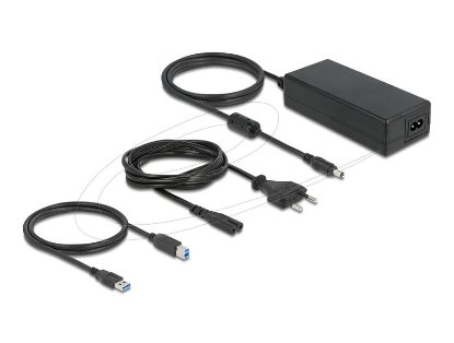 USB HUB DELOCK, 16-portni USB 3.2, s prekidačima, sivi