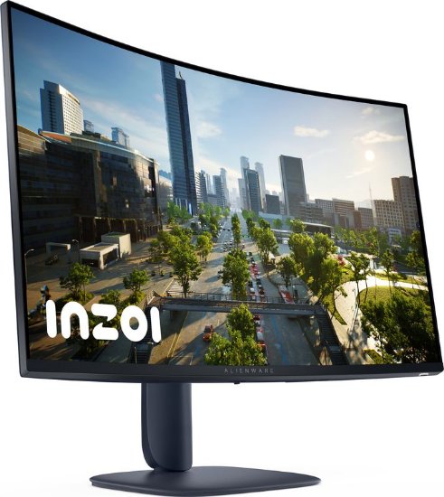 Gaming monitor 32" DELL Alienware AW3225DM, QHD, VA, 180Hz, 1ms, 400cd/m2, FreeSync, zakrivljeni, crni