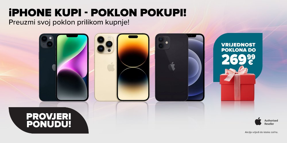 Prikažite detalje za Vrijedan poklon uz kupnju odabranih iPhone modela!