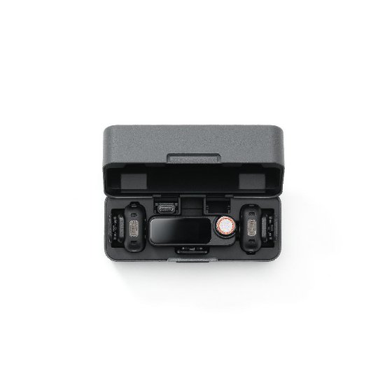 Slika Mikrofon DJI Mic 3 (2 TX + 1 RX + Charging Case), bežični, crni