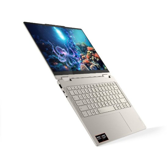 Laptop LENOVO Yoga 7 2-u-1 83JR008BSC / Ryzen AI 7 350, 16GB, 1TB SSD, AMD Radeon Graphics, 14" WUXGA OLED Touch, Windows 11, srebrni