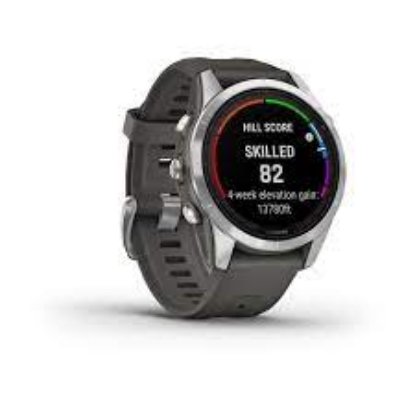 Pametni sat GARMIN Fenix 7S Pro Solar, HR, GPS, multisport, srebrni/grafitno sivi remen