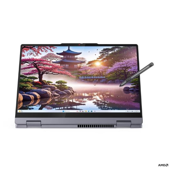 Laptop LENOVO IdeaPad 5 2in1 83KT0015SC / Ryzen AI 7 350, 24GB, 1TB SSD, AMD Radeon Graphics, 14" WUXGA OLED Touch, Windows 11, sivi