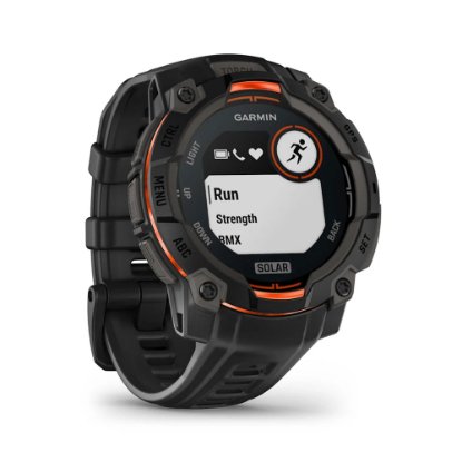 Pametni sat GARMIN Instinct 3 Solar 45mm, GPS, HR, pametne obavijesti, crni