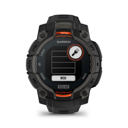 Pametni sat GARMIN Instinct 3 Solar 45mm, GPS, HR, pametne obavijesti, crni