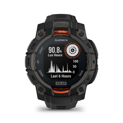 Pametni sat GARMIN Instinct 3 Solar 45mm, GPS, HR, pametne obavijesti, crni